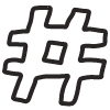 Hashtag Element from Fun Stickers Set