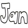 January Element from Fun Stickers Set