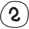 Number 2 1 Element from Fun Stickers Set