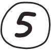 Number 5 1 Element from Fun Stickers Set