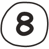 Number 8 1 Element from Fun Stickers Set