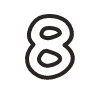 Number 8 2 Element from Fun Stickers Set