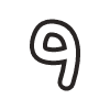 Number 9 2 Element from Fun Stickers Set
