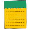 Note Pad Color Border 13 element - Free transparent PNG, SVG. No sign up needed.