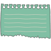 Note Pad Sheet Tear Color Border 13 Element from Sticky Notes - Free Set