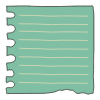 Note Pad Sheet Tear Color Border 6 Element from Sticky Notes - Free Set