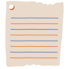 Note Pad Sheet Hole Color Borderless 1 Element from Sticky Notes - Free Set