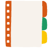 Note Pad Sheet Hole Color Borderless 6 Element from Sticky Notes - Free Set