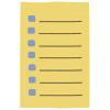 Note Pad Sheet List Color Borderless 2 Element from Sticky Notes - Free Set