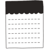 Note Pad Black White 13 element - Free transparent PNG, SVG. No sign up needed.
