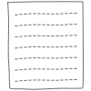 Note Pad Black White 2 Element from Sticky Notes - Free Set