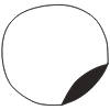 Note Pad Flip Black White Circle Element from Sticky Notes - Free Set
