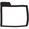 Note Pad Flip Black White Folder Element from Sticky Notes - Free Set