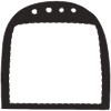 Note Pad Sheet Freeform Hole Black White Element from Sticky Notes - Free Set
