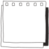 Note Pad Sheet Hole Black White 2 Element from Sticky Notes - Free Set