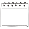 Note Pad Sheet Hoop Black White 2 Element from Sticky Notes - Free Set