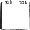 Note Pad Sheet Hoop Black White 3 Element from Sticky Notes - Free Set