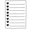 Note Pad Sheet List Black White 1 Element from Sticky Notes - Free Set