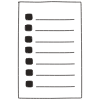 Note Pad Sheet List Black White 2 Element from Sticky Notes - Free Set