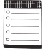 Note Pad Sheet List Black White 3 Element from Sticky Notes - Free Set