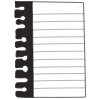 Note Pad Sheet Tear Black White 16 Element from Sticky Notes - Free Set