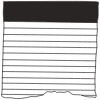 Note Pad Sheet Tear Black White 23 element - Free transparent PNG, SVG. No sign up needed.