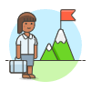 Businessman Peak 6 Illustration from UX Colors Set