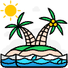 Island And Palm Trees illustration - Free transparent PNG, SVG. No sign up needed.