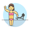 Training Bodybuilder 12 Illustration from UX Colors Set