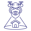 Security Drone 2 Illustration from UX Line Set
