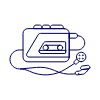 Tape Player 3 Illustration from UX Line Set