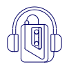 Tape Player 4 Illustration from UX Line Set
