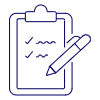 Clipboard Checklist Illustration from UX Line Set