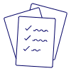 Document Checklist Pile Illustration from UX Line Set