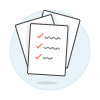 Document Checklist Pile Illustration from UX Colors Set