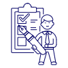 Employee Checklist 1 Illustration from UX Line Set