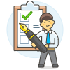 Employee Checklist 1 Illustration from UX Colors Set