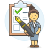 Employee Checklist 5 Illustration from UX Colors Set
