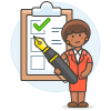 Employee Checklist 6 Illustration from UX Colors Set
