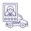 Driver Rating 4 Illustration from UX Line Set | Free Download as SVG Vector and Transparent PNG | Streamline illustrations