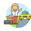 Hail A Taxi 4 Illustration from UX Colors Set