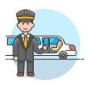 Limousine Pickup 1 Illustration from UX Colors Set