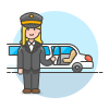 Limousine Pickup 4 Illustration from UX Colors Set