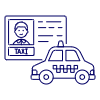 Taxi License 1 Illustration from UX Line Set