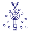 Promotion Trophy 2 2 Illustration from UX Line Set | Free Download as SVG Vector and Transparent PNG | Streamline illustrations