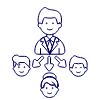 Team Hierarchy 1 4 illustration - Free transparent PNG, SVG. No sign up needed.