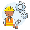 Engineer 2 Illustration from UX Colors Set