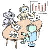 Robot Work Office Team illustration - Free transparent PNG, SVG. No sign up needed.