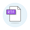 Rtf File Illustration from UX Colors Set