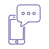 Phone Message Illustration from UX Line Set